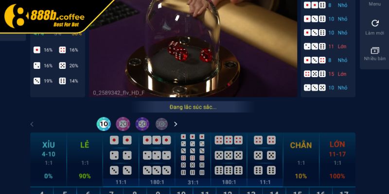 Trải nghiệm game Sicbo