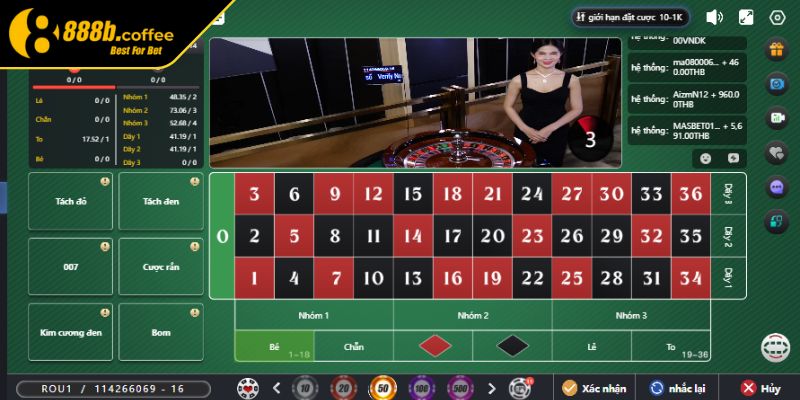 Trải nghiệm Roulette trực tuyến